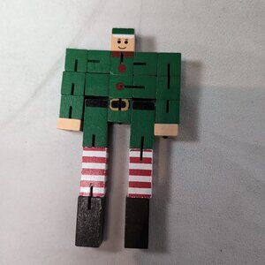 Elf Professor Puzzle Man Festive Challenge Brain Teaser Jigsaw Christmas Toy Woo